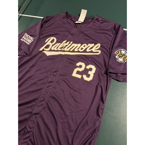 Baltimore Orioles MLB 2023 Purple Ravens Baseball Jersey XL Giveaway Promo NFL - Picture 1 of 6